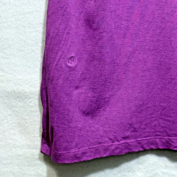 Lululemon Magenta Purple Cotton Blend Classic Fit Tank Dress Size 6 LW 1DH0S - Picture 5 of 6